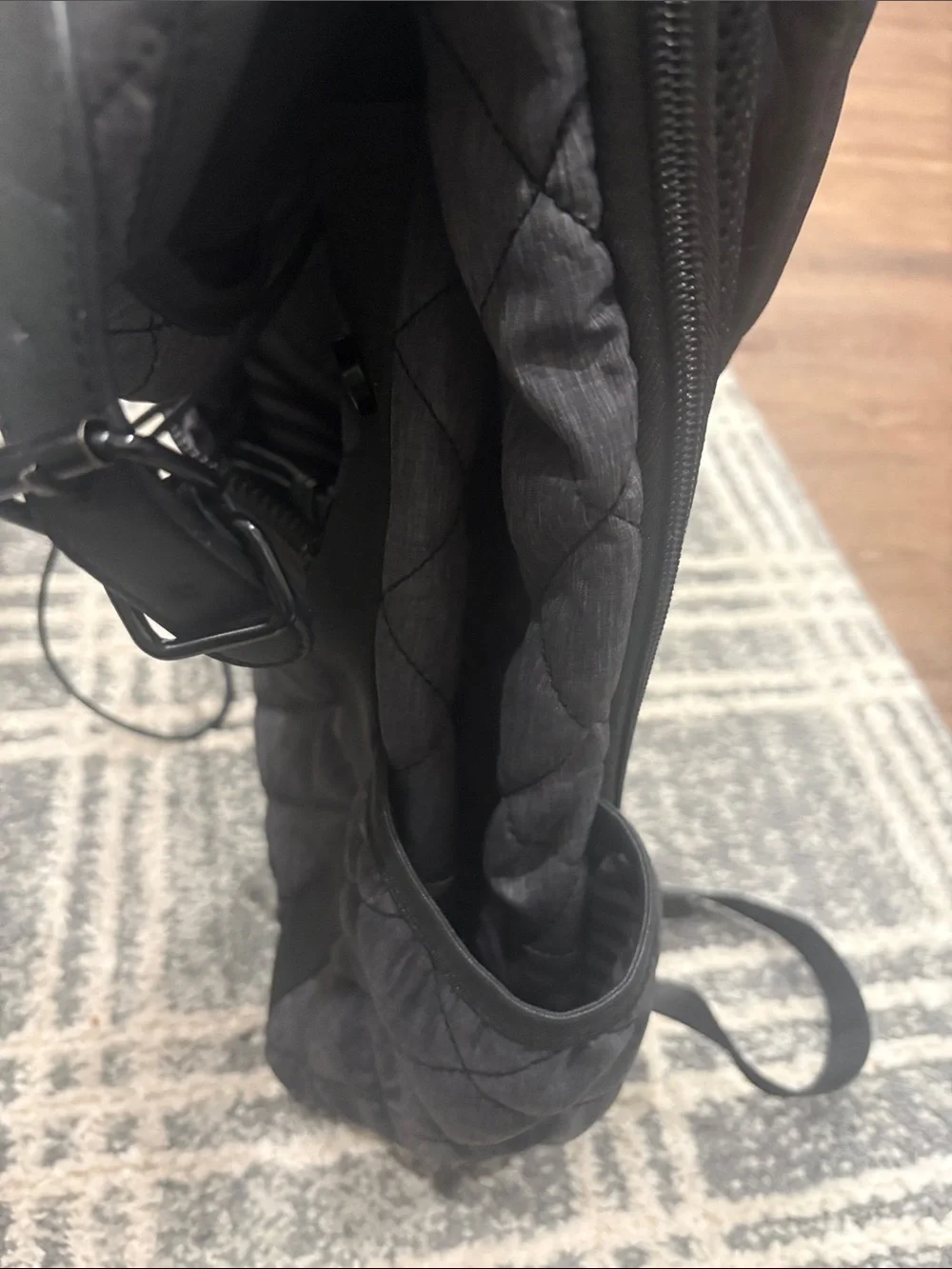CALIA by Carrie Underwood Quilted Charcoal Gray Men's Backpack